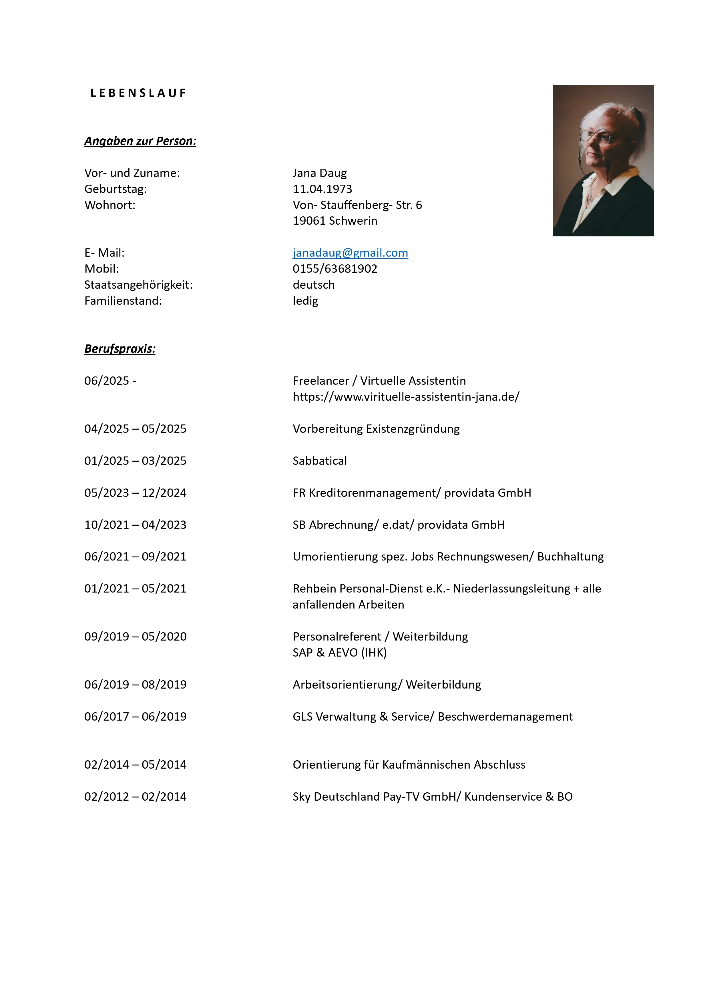 Pdk Zeugnis Von Jana Daug